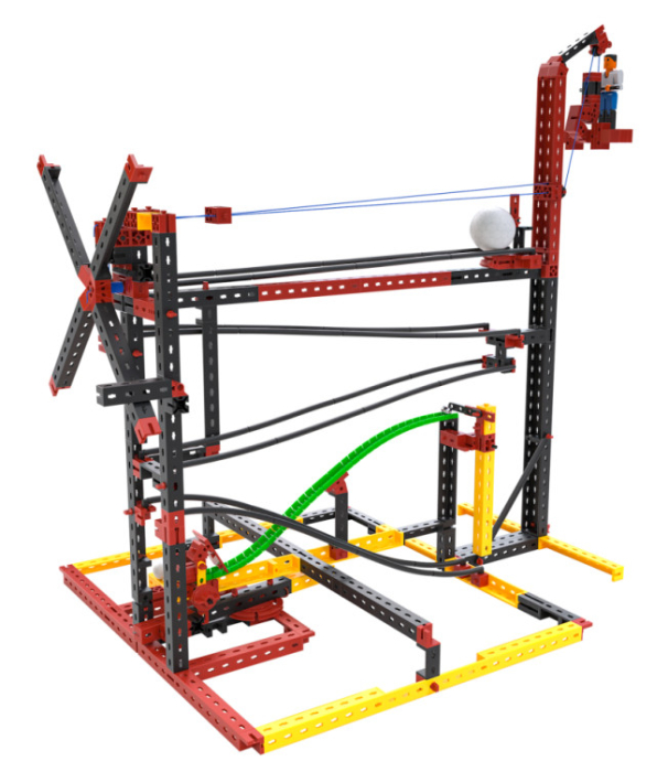 Kit STEM Circuite XL de reactii in lant traznite, Fischertechnik [2]