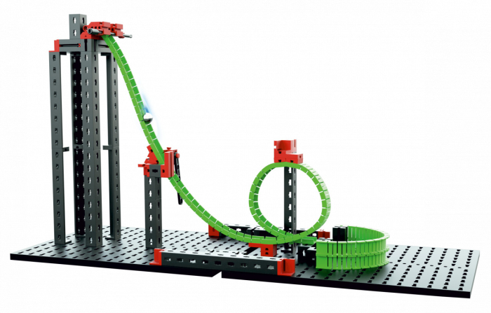 Kit STEM Cursa cu obstacole Dynamic L2, Fischertechnik [3]