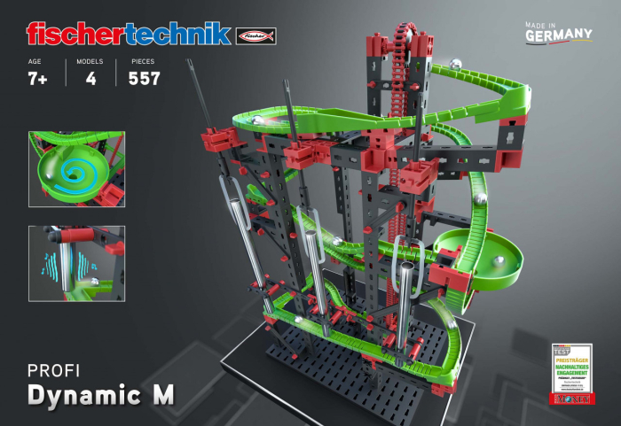 Kit STEM Cursa cu obstacole Dynamic M, Fischertechnik [3]