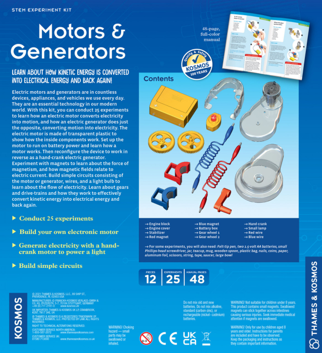 Kit STEM de construit motoare si generatoare, Thames & Kosmos [4]