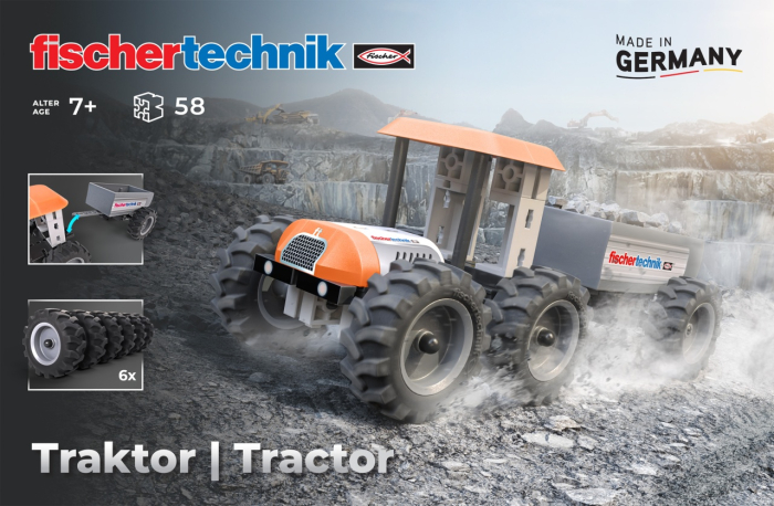 Kit STEM Tractor de asamblat si manevrat, Fischertechnik [3]