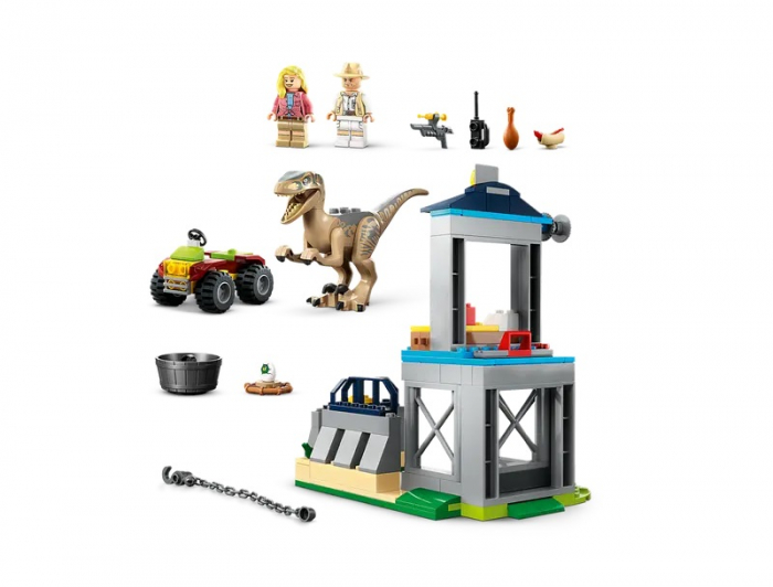 LEGO Jurassic World - Evadarea unui Velociraptor 76957, 137 piese [3]
