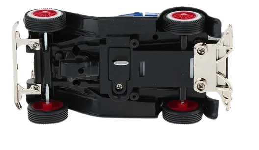 Masina de colectie, de epoca, vintage, decapotabila, cu lumini si sunete, albastru, 12x6x6 cm [6]