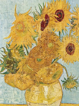 Micro puzzle Van Gogh Floarea soarelui, Londji [2]