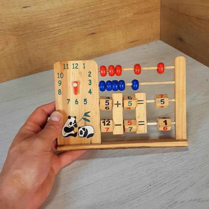 Numaratoare din lemn multifunctionala, Abac, 3 ani+, Edujucarii [4]