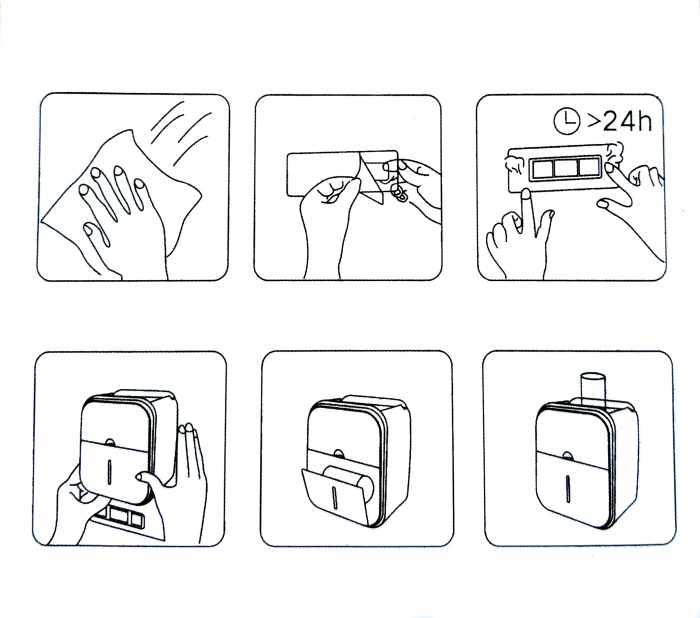 Organizator de Baie cu Sertar pentru Servetele si Suport Hartie Igienica 3-in-1 cu Tava si Suport pentru Telefon si Accesorii, Compartimentat [7]