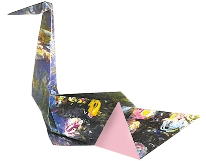 Origami lebede design Claude Monet, Fridolin [3]