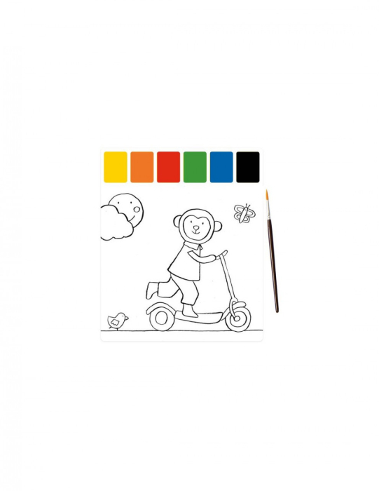 Planse preilustrate pentru pictura Vehicule, Moulin Roty [4]