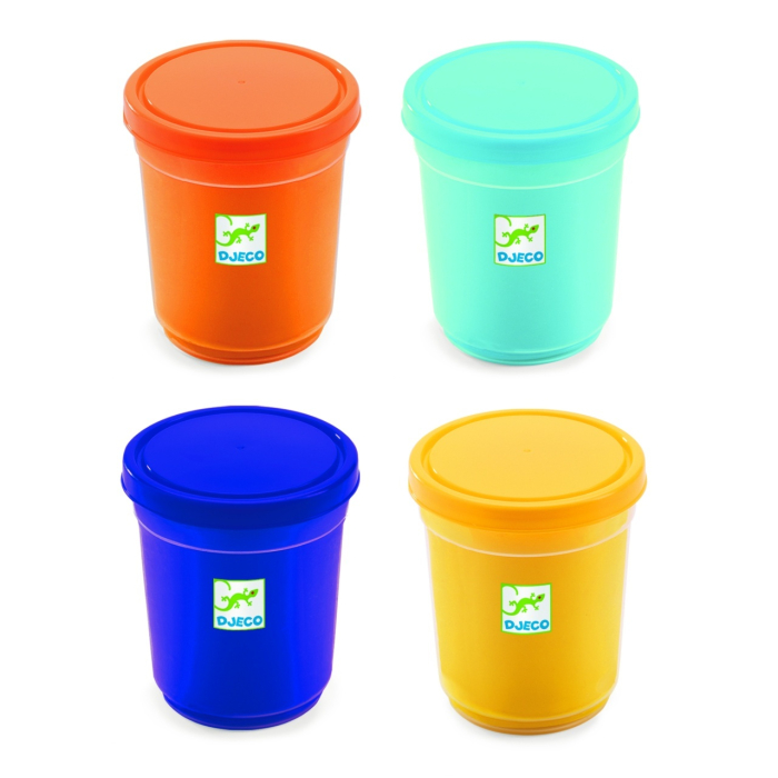 Plastilina 4 tuburi culori nature, Djeco [3]