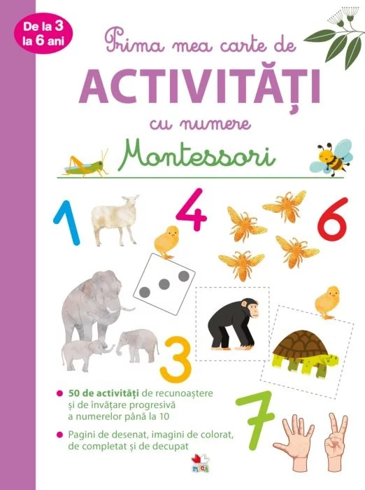 Prima mea carte de activități cu numere de la 3 la 6 ani. Montessori [1]