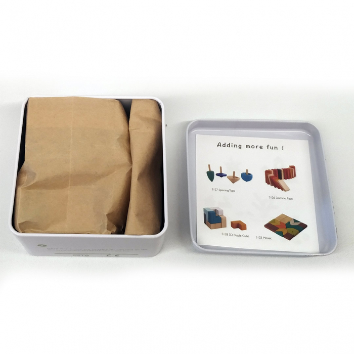 Puzzle 3D - Cube, lemn, multicolor, 3 ani [7]