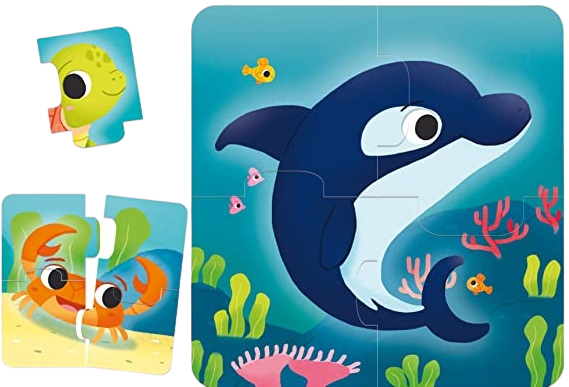 Puzzle Bebe Vietati marine, 8 puzzle-uri cu cate 4 piese fiecare [2]