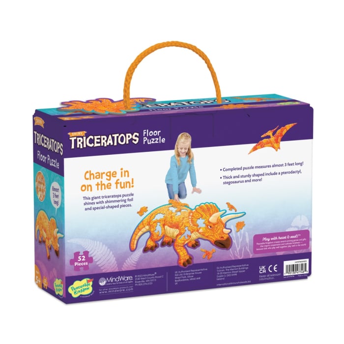 Puzzle de podea in forma de triceratop, Triceratops Floor Puzzle [2]