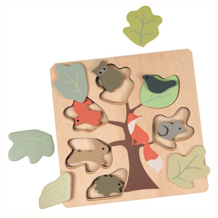 Puzzle din lemn vulpita, Egmont Toys [2]