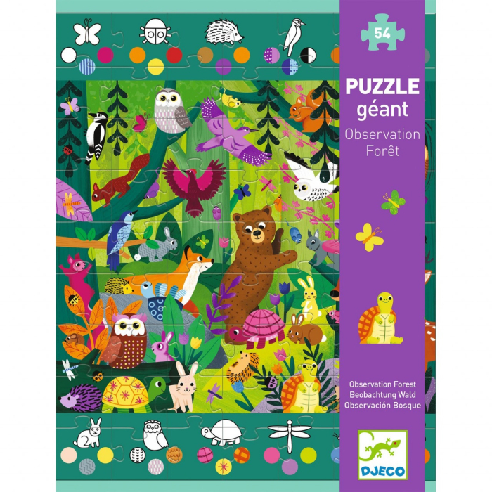 Puzzle gigant Aventuri in padure, Djeco [8]