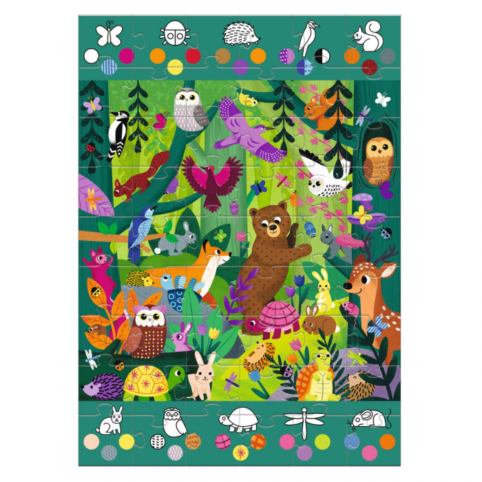 Puzzle gigant Aventuri in padure, Djeco [6]