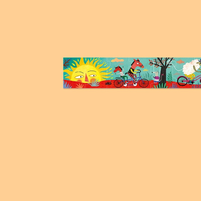 Puzzle gigant Drumul lung cu bicicleta, Londji [4]