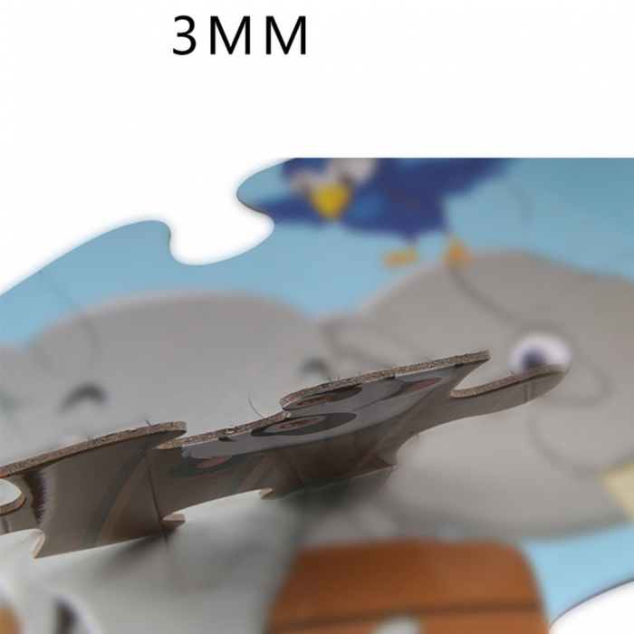 Puzzle jumbo de podea, TISsun, Catelusi pe plaja, 35 de piese, 60x44 cm [5]