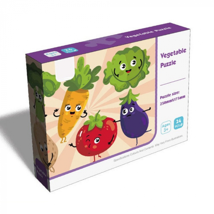 Puzzle Legume, Joc Educativ, 24 de Piese, 3 ani+ [3]