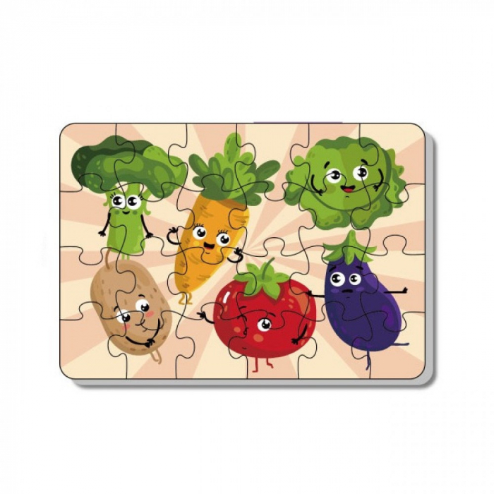 Puzzle Legume, Joc Educativ, 24 de Piese, 3 ani+ [2]