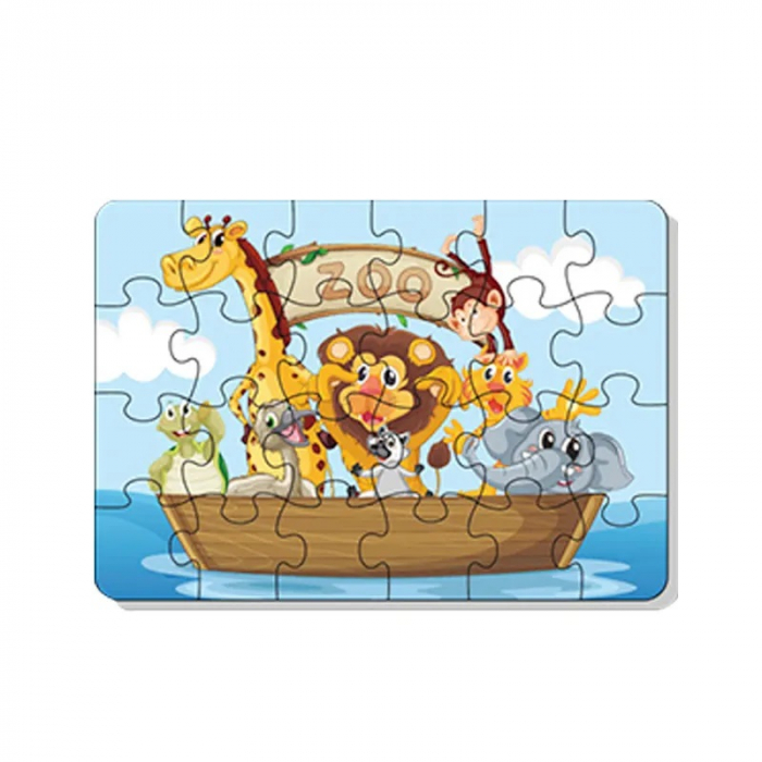 Puzzle Aminale de la ZOO, Joc Educativ, 24 de Piese, 3 ani+ [3]