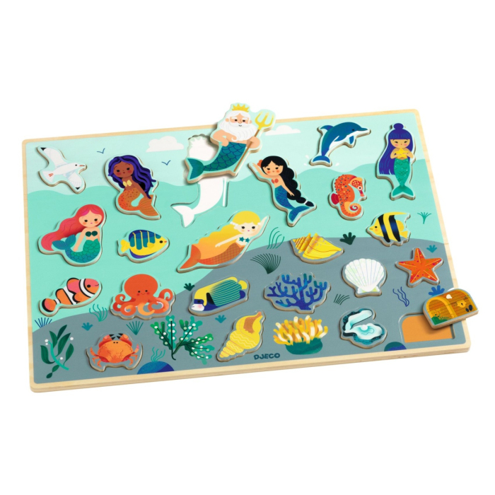 Puzzle lemn Ocean, Djeco [4]
