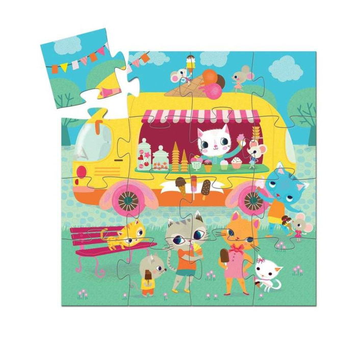 Puzzle Masina de inghetata, Djeco [4]