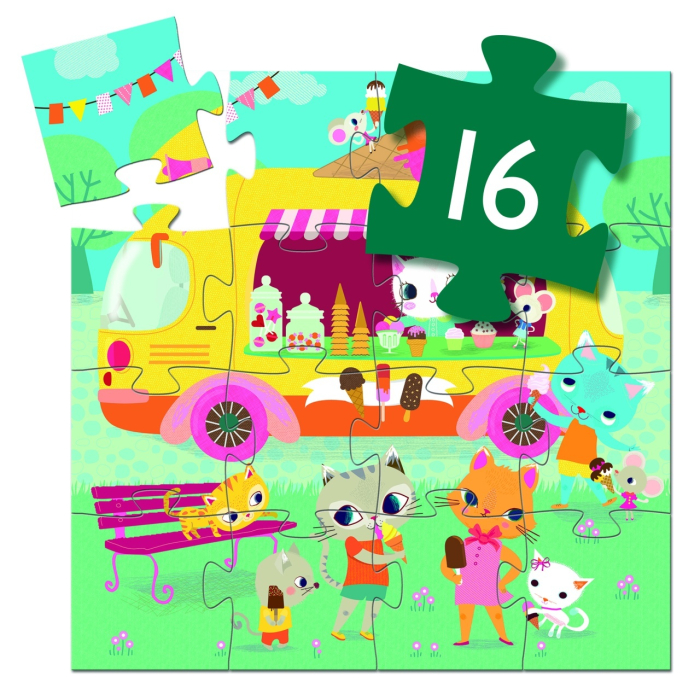 Puzzle Masina de inghetata, Djeco [6]