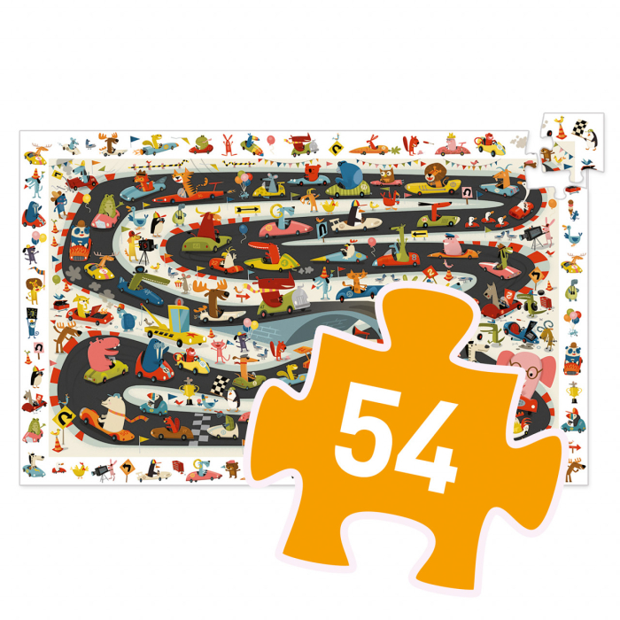 Puzzle observatie Raliul masinilor, Djeco [9]