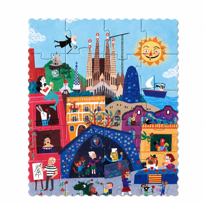 Puzzle reversibil Zi si noapte in Barcelona, Londji [3]