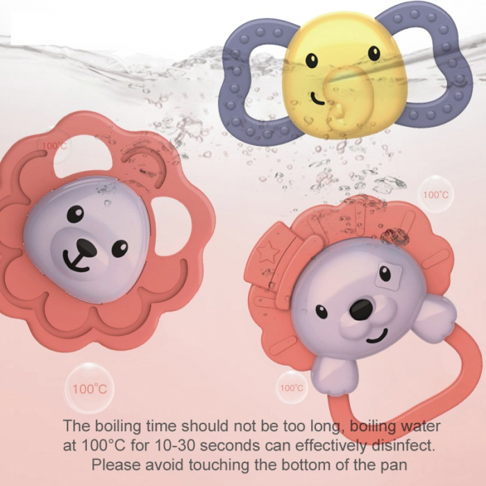 Set 10 piese jucarii zornaitoare pentru bebelusi, jucarii pentru dentitie, cutie de transport frumos colorata cu verde, 0 luni, Edujucarii - Copie - Little Tin Lok [6]