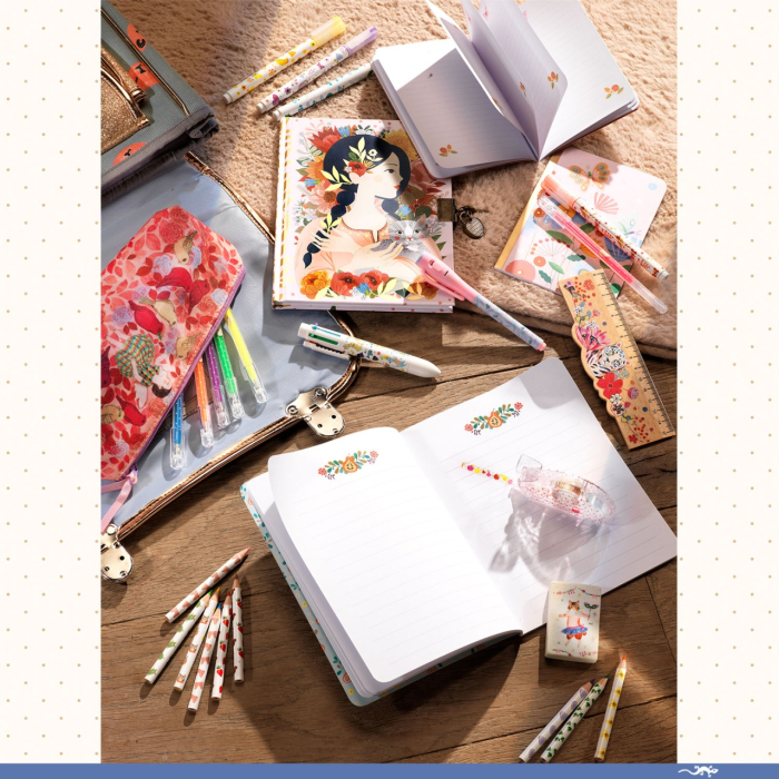Set 4 markere cu sclipici Tinou, Djeco [4]