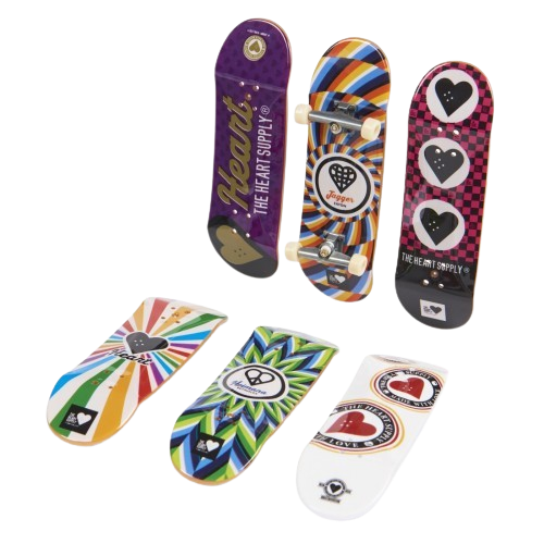Set 6 mini placi skateboard, Tech Deck, Sk8Shop Bonus Pack, The Heart Supply,  6 ani+ [3]
