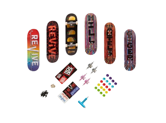 Set 6 mini placi skateboard, Tech Deck, Sk8Shop Bonus Pack, Revive,  6 ani+ [2]