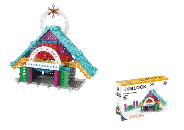 Set blocuri de construit Long Yeah Block, 47 piese, casuta, 6 ani+ [4]