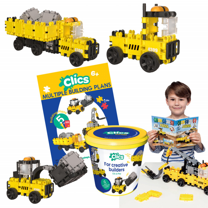 Set Clics de construit vehicule de constructie 5 in 1 [4]