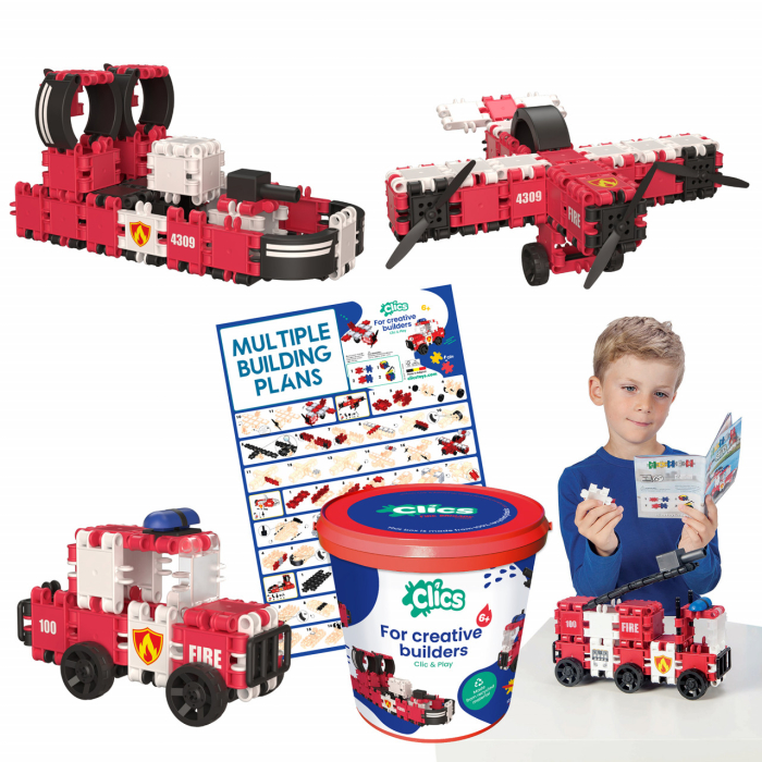Set Clics de construit vehicule pompieri 8 in 1 [4]