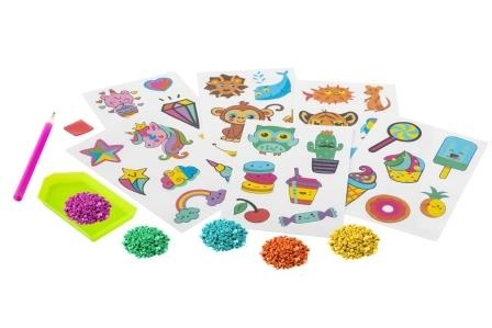 Set creativ, Creeaza propriile abtibilduri cu strasuri, Diamond paint stickers, Grafix(Verde) Verde [3]