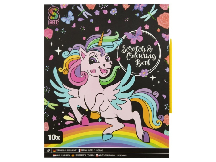 Set creativ de colorat si razuit, unicorn(Unicorn) Unicorn [1]
