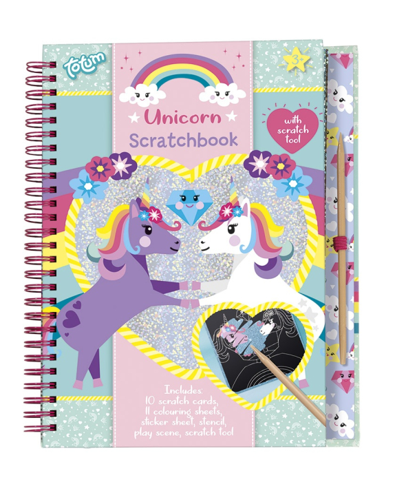 Set creativ de razuit si colorat cu unicorni [1]