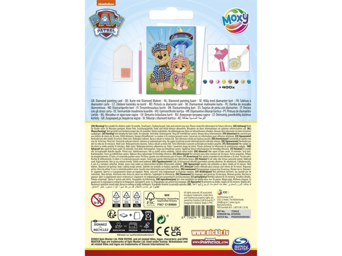 Set creativ DIY Felicitari diamond paint Paw Patrol, Patrula Catelusilor [2]