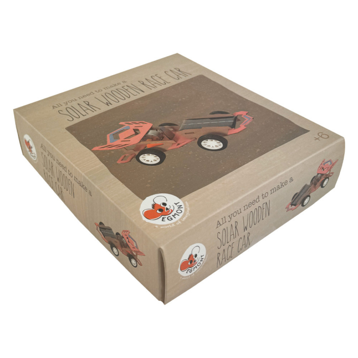 Set creativ si educativ Masina de curse cu panou solar, Egmont Toys [2]