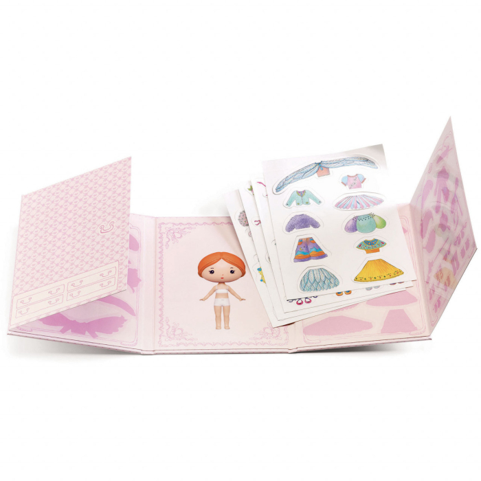 Set cu abtibilduri repozitionabile Miss Lilyruby, Djeco [3]