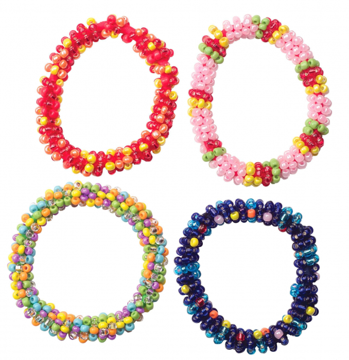 Set joc creativ, creeaza bratari, 10 cutii cu margele si accesorii, Beading Around, + 8 ani [5]