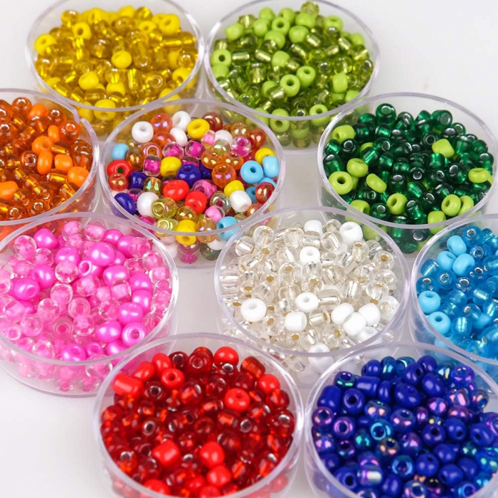 Set joc creativ, creeaza bratari, 10 cutii cu margele si accesorii, Beading Around, + 8 ani [6]