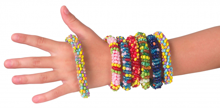 Set joc creativ, creeaza bratari, 10 cutii cu margele si accesorii, Beading Around, + 8 ani [7]