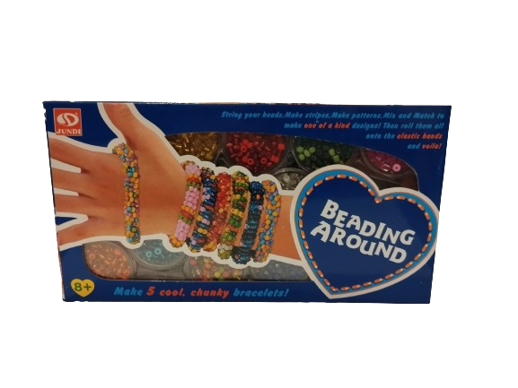 Set joc creativ, creeaza bratari, 10 cutii cu margele si accesorii, Beading Around, + 8 ani [1]