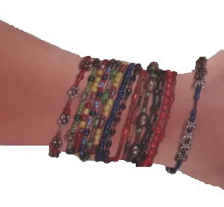 Set de creatie pentru 30 bratari din margele colorate, cu 10 cutii de margele si accesorii, Multicolor, 8 ani + [3]