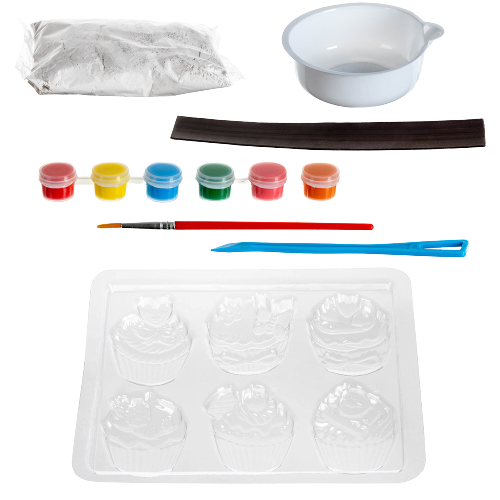 Set de pictat si creat magneti, Cupcake, 6 forme diferite [3]