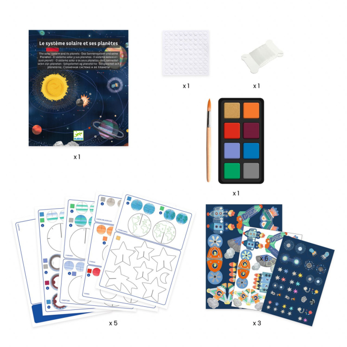 Set DIY decoratie mobila Sistemul solar, Djeco [5]